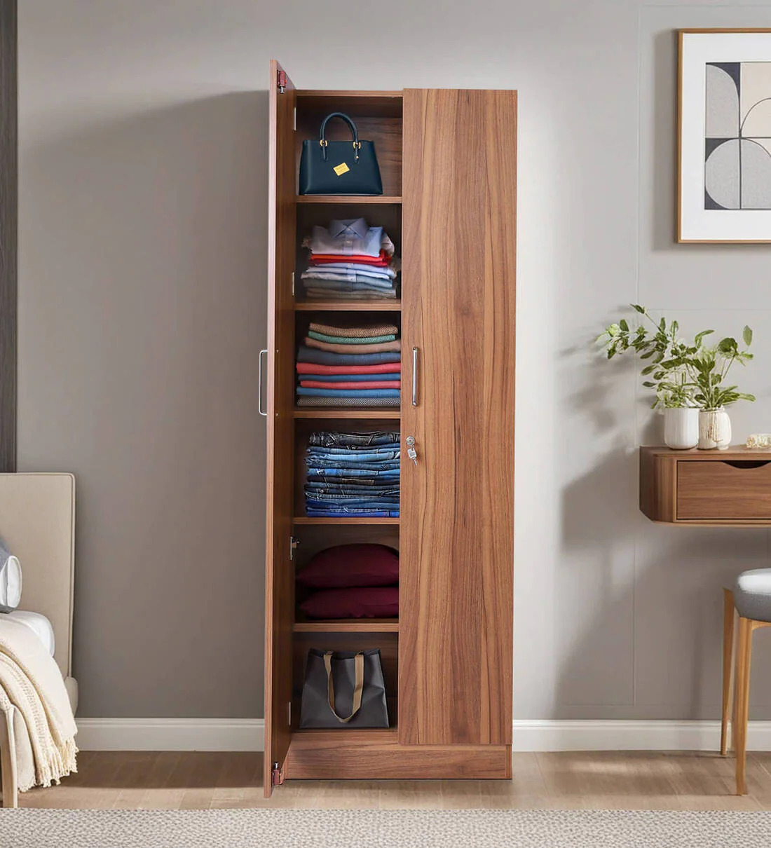 https://manzilcart.in/public/assets/images/products/Kenzou-2-Door-Wardrobe-In-Lyon-Walnut-Finish-With-Adjustable-Shelves1743599090.jpg
